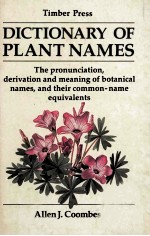 DICTIONARY OF PLANT NAMES