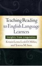 TEACHING READING TO ENGLISH LANGUAGE LEARNERS