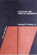 calculus and analytic geometry alternate edition