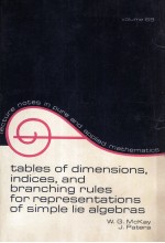 TABLES OF DIMENSIONS