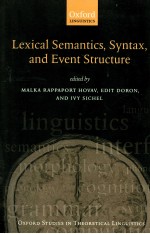 LEXICAL SEMANTICS SYNTAX AND EVENT STRUCTURE