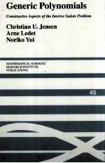 GENERIC POLYNOMIALS CONSTRUCTIVE ASPECTS OF THE INVERSE GALOIS PROBLEM