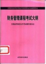 财务管理课程考试大纲