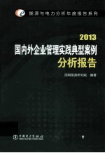 能源与电力分析年度报告系列 2013 国内外企业管理实践典型案例分析报告