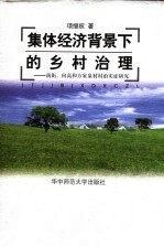 集体经济背景下的乡村治理 南街、向高和方家泉村村治实证研究