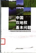 中国农地权基本问题 中国集体农地权利体系的形成与扩展