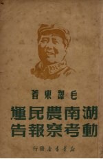 湖南农民运动考察报告