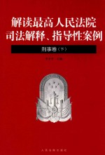 解读最高人民法院司法解释、指导性案例 刑事卷 下