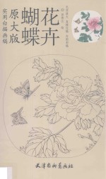 实用白描画稿 蝴蝶花卉