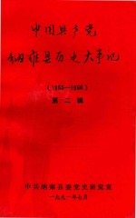 中国共产党纳雍县历史大事记  第2辑  1953-1966