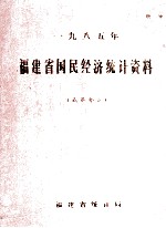 一九八五年福建省国民经济统计资料 （商业部分）