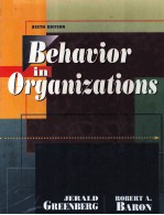 BEHAVIOR IN ORGANIZATIONS SIXTH EDITION