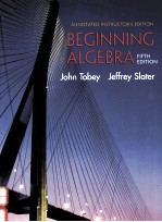 BEGINNING ALGEBRA FIFTH EDITION