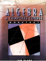 ALGEBRA A COMPLETE COURSE