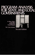 PROGRAM ANALYSIS FOR STATE AND LOCAL GOVERNMENTS SECOND EDITION