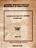 AN INVESTIGATION OF ELECTRICAL PROPERTIES OF POROUS MEDIA