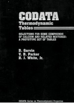 CODATA THERMODYNAMIC TABLES SELECTIONS FOR SOME COMPOUNDS OF CALCIUM AND RELATED MIXTURES:A PROTOTYP