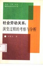 社会劳动关系 演变过程的考察与分析