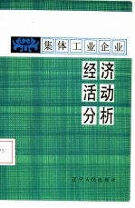 集体工业企业经济活动分析