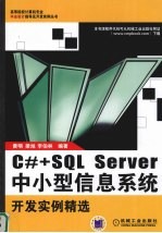 C#+SQL Server中小型信息系统开发实例精选