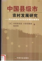 中国县级市农村发展研究 河北省鹿泉市农村经济发展的战略规划