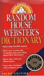 RANDOM HOUSE WEBSTER'S DICTIONARY THIRD EDITION