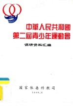 中华人民共和国第二届青少年运动会调研资料汇编