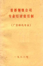 首都钢铁公司专业经济责任制 厂容绿化专业