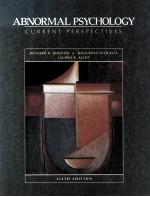 ABNORMAL PSYCHOLOGY CURRENT PERSPECTIVES SIXTH EDITION