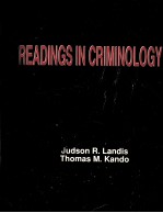 READINGS IN CRIMINOLOGY