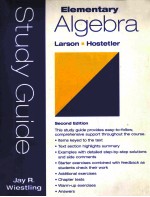 STUDY GUIDE TO ACCOMPANY ELEMENTARY ALGEBRA SECOND EDITION