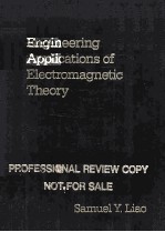 ENGINEERING APPLICATIONS OF ELECTROMAGNETIC THEORY