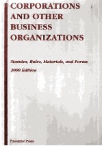 CORPORATIONS AND OTHER BUSINESS ORGANIZATIONS 2000 EDITION