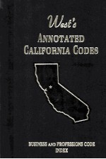 WEST'S ANNOTATED CALIFORNIA CODES BUSINESS AND PROFESSIONS CODE INDEX