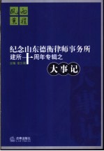 风雨兼程 纪念山东德衡律师事务所建所十周年专辑之大事记