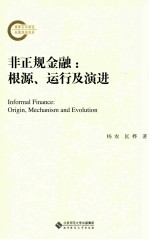 非正规金融 根源、运行及演进