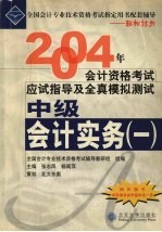 2004年会计资格考试应试指导及全真模拟测试 中级会计实务 1