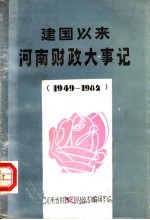 建国以来河南财政大事记 1949-1982