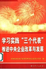 学习实践“三个代表” 推进中央企业改革与发展 中央企业学习贯彻“三个代表”重要思想论文选