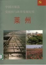 中国百强县党组织与改革发展纪实 莱州分册