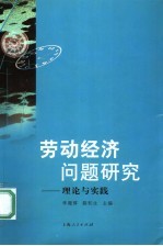 劳动经济问题研究 理论与实践