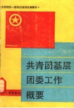 全团院校团干部一级岗位培训统编业务教材  共青团基层团委工作概要