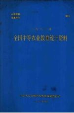 全国中等农业教育统计资料 1983年