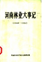 河南林业大事记 1949-1984