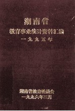 湖南省教育事业统计资料汇编 1995年