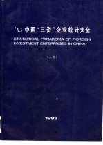 '93中国“三资”企业统计大全 上