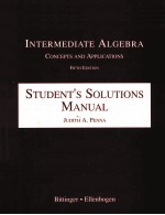 INTERMEDIATE ALGEBRA:CONCEPTS AND APPLICAITONS FIFTH EDITION:STUDENT'S SOLUTIONS MANUAL