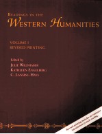 READINGS IN THE WESTERN HUMANITIES VOLUME I REVISED PRINTING