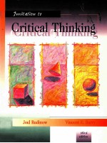 INVITATION TO CRITICAL THINKING THIRD EDITION