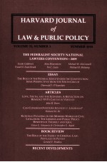 HARVARD JOURNAL OF LAW & PUBLIC POLICY VOLUME 33 NUMBER 3